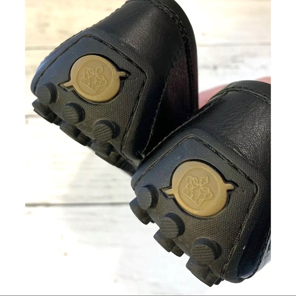 Born Magnolia Black Leather Driving Mocs Loafers Sz 6M - Picture 9 of 11